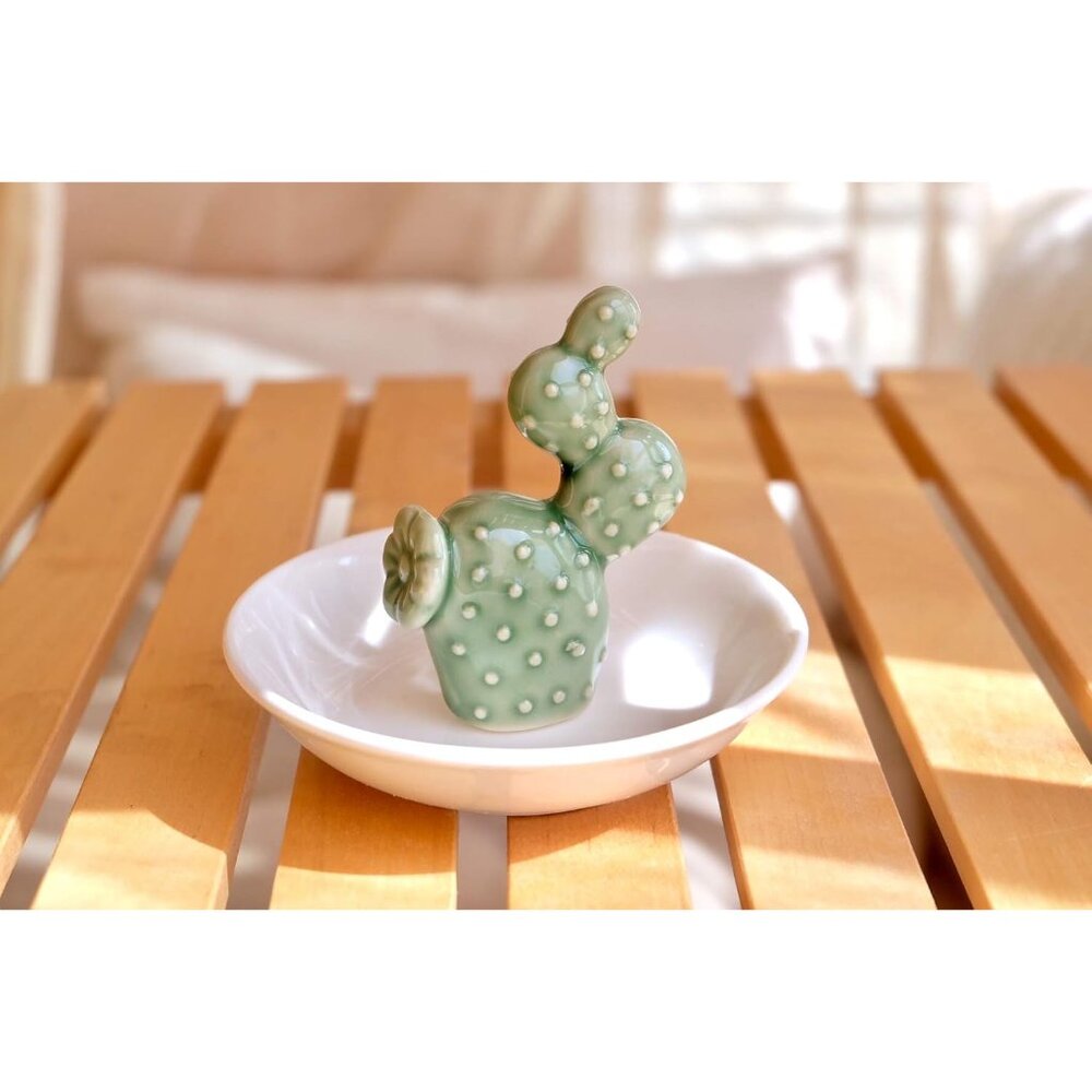 Cactus Christmas Gifts for Women Cactus Ring Holder Dish Birthday Gifts for Wome - Picture 4 of 7